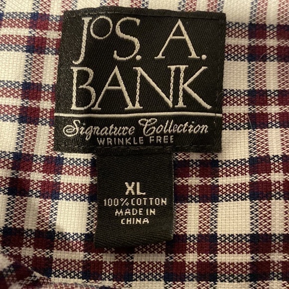 F men’s Jos. A Bank long sleeve button down wrinkle free shirt XL.  Like new - Picture 3 of 4
